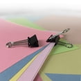 thumbnail image 7 of 12 black clips, each clamped tightly, smooth and sturdy clips, small clips, 7 of 7