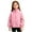 Pink, variant on Girls Polar Fleece Jacket Fuzzy Sherpa Zip Up Stand Collar Coat Fall Winter Warm Outwear with Pockets for Kids 3-12 Years