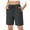 Dark Gray, variant on TACVASEN Women's Hiking Shorts Quick Dry Lightweight Water Resistant Athletic Shorts with 3 Zipper Pockets Drawstring Waistband