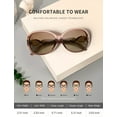 thumbnail image 5 of KALIYADI Oversized Sunglasses for Women, Polarized Trendy Vintage Ladies Sun Glasses with UV Protection, 5 of 6