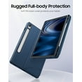 thumbnail image 4 of Fintie Magnetic Stand Case for Samsung Galaxy Tab S10 Lite/ S10 FE/ S9 FE 5G 10.9 Inch/Tab S9 11 Inch, Multi-Angle Viewing Rugged Soft TPU Back Cover with S Pen Holder, Auto Wake/Sleep, Navy, 4 of 9
