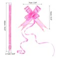 thumbnail image 2 of Unique Bargains 2.8inch Pull Bows Present Wrapping String Bows Ribbon Gold Thread Style Pink 40 Pack, 2 of 6