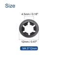 thumbnail image 2 of Unique Bargains 60 Pack Internal Tooth Star Lock Washers M5 Quick Speed Locking Washers, 65Mn Steel Starlock Push Nuts, 2 of 4