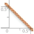 thumbnail image 5 of 14K Rose Gold 1.3mm Box Chain (24 X 1.3) Made In Peru rsc36-24, 5 of 5