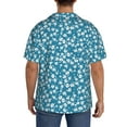 thumbnail image 7 of Goofa Beautiful Floral Printed Men's Casual Short-sleeved Shirt,Lightweight Breathable Button-down,Summer Casual men's top,Versatile Fashion shirt-4X-Large, 7 of 7