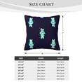 thumbnail image 4 of ZICANCN Decorative Throw Pillow Covers , Bunny Children Texture Couch Sofa Decorative Knit Pillow Covers for Living Room Farmhouse 16"x16", 4 of 8