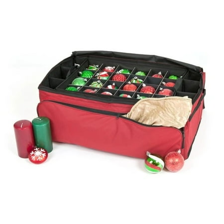 UPC: 0855439008277 | 3-Tray Christmas Ornament Pro Storage Bag – Holds up to 72 Ornaments