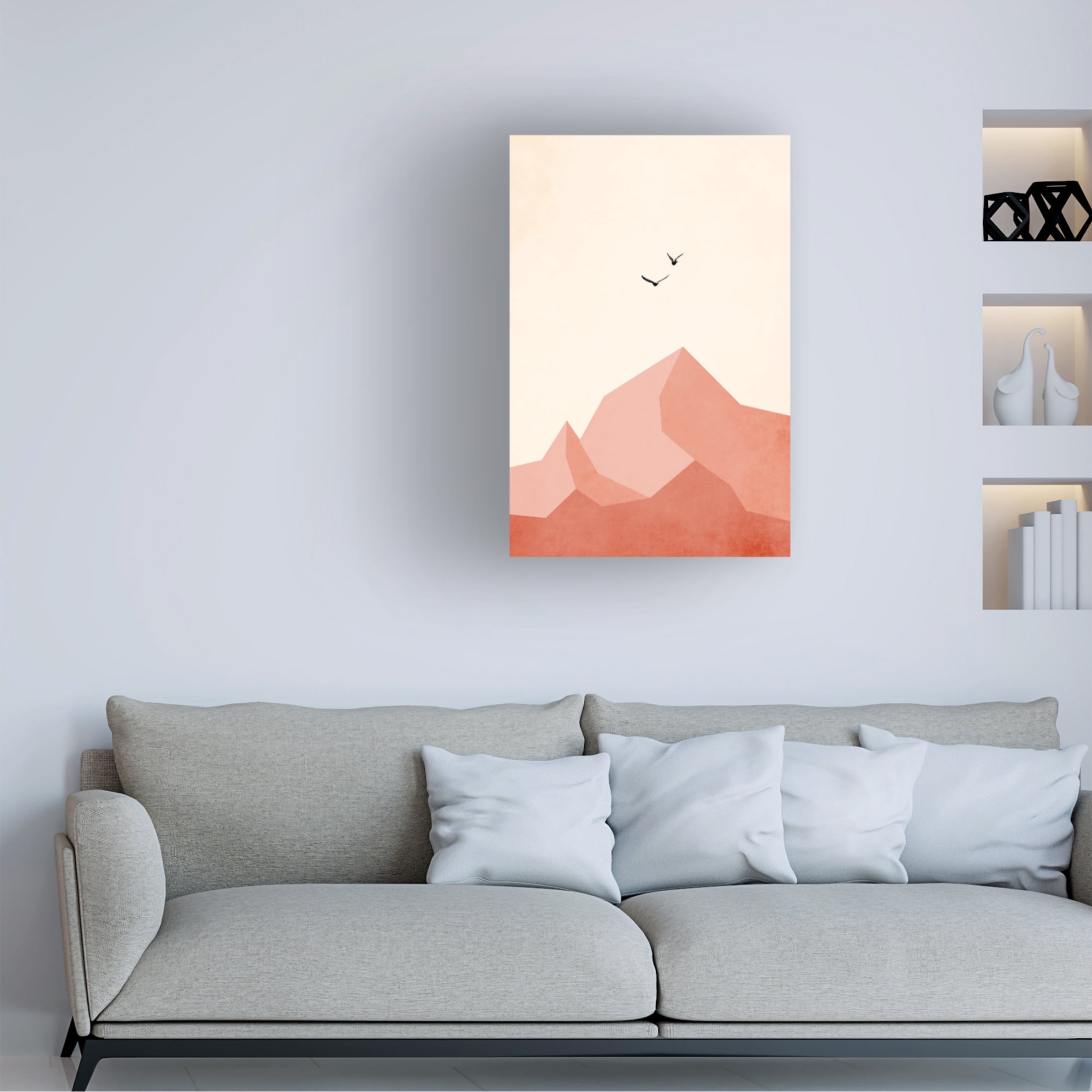 Trademark Fine Art Kubistika Zugspitze, Eins Canvas Wall Art