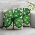 thumbnail image 3 of PHYHOO St. Patrick's Day Pillow Covers, Green Polka Dots Striped Lucky Farmhouse Throw Pillowcases for Home Sofa Couch Cushion Decoration, 3 of 5