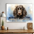 thumbnail image 3 of Irish Water Spaniel Dog Canvas Bathroom Décor - Unique Bath Wall Decor - Modern Canvas Bathroom Wall Art - Room Decor - Bathroom Decorations - Restroom Sign - Wall decor living room, 3 of 4