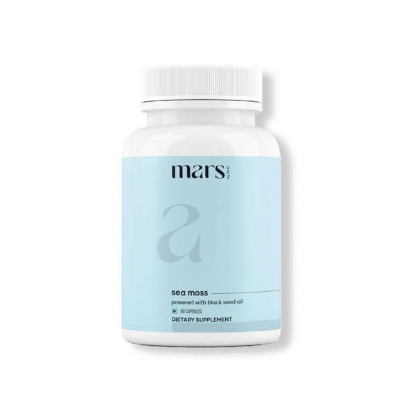 mars by GHC Natural Sea Moss Caps: Powered with Ashwagandha, Black Seed, & Vitamin D3