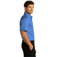 thumbnail image 3 of Port Authority W809 Short Sleeve SuperPro React Twill Shirt, Ultramarine Blue, L, 3 of 5