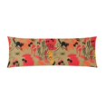 thumbnail image 2 of YUSDECOR Black Cat And Bats Body Pillow Pillowcase Pillow Protector Cushion Cover 20x60 Inch, 2 of 2