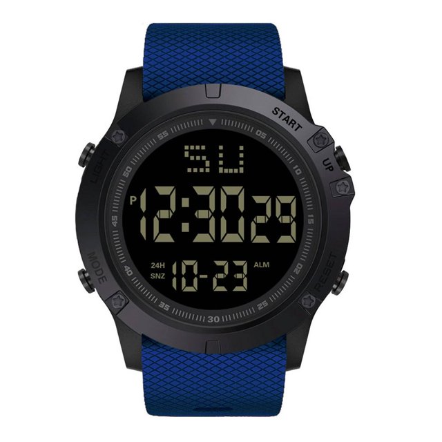 CUITING Men‘S Wrist Watches Waterproof Watch Digital Watch Men Led Display Scratch-Resistant Function Tactical Watch Green