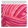 thumbnail image 3 of Uxcell paquete de 5 ovillos de 50g de hilo de mezcla de algodón para ganchillo en color rosa rojo, 3 of 7