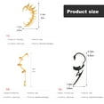thumbnail image 3 of Giaone Cartilage Earring with Gothic Centipede Design Punk Helix Tragus Earring Alloy Ear Cuff Accessory Gothic Jewelry, 3 of 18
