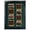 Black/Green, variant on Eureka Golf Pencil Display Case | Holds 64 Round or Octagonal Golf Pencils | Cherry Finish | Made in the USA