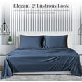 thumbnail image 6 of Sleepdown Jersey Knit Full Size Sheets 4pc|100% T-Shirt Cotton Blend Super Soft Breathable Jersey Sheets Full Size Bed | Stretchy Comfy Extra Deep Pocket All Season Jersey Full Size Bed Sheets, Denim, 6 of 8