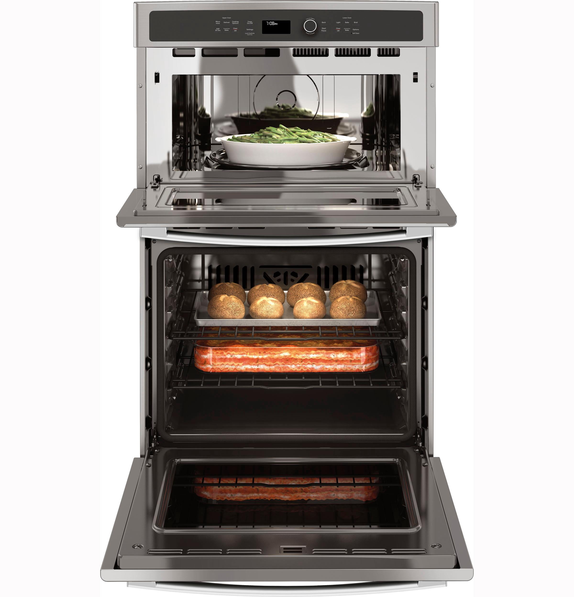GE PK7800SKSS 27 inch Stainless Convection Wall Oven/Microwave Combination