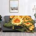 thumbnail image 2 of Fotbe Golden Sunflower In Field Manta de Franela con Estampado, Manta Ultrasuave para Cama, Sofá, Auto, Hipoalergénica y Antibolitas-80"x60", 2 of 6
