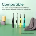 thumbnail image 4 of Paquete de 4 cabezales eliminadores de placa para cepillo de dientes eléctrico Beurer, 4 of 5