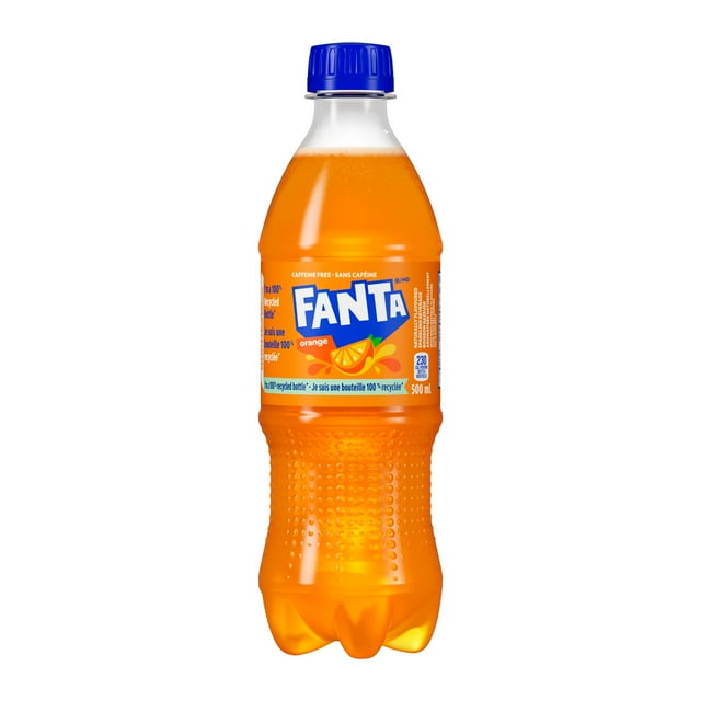 Fanta Orange Bottles, 500 mL