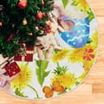 thumbnail image 5 of Coolnut Easter Tree Skirt Home Decoration Large Round Bunny Colored Eggs Christmas Tree Skirt for Holiday Party Home Christmas Day Ornaments,35.4", 5 of 6