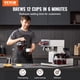 thumbnail image 2 of VEVOR Cafetera de goteo comercial de 12 tazas con 3 jarras de vidrio y 3 calentadores para oficina, 2 of 9