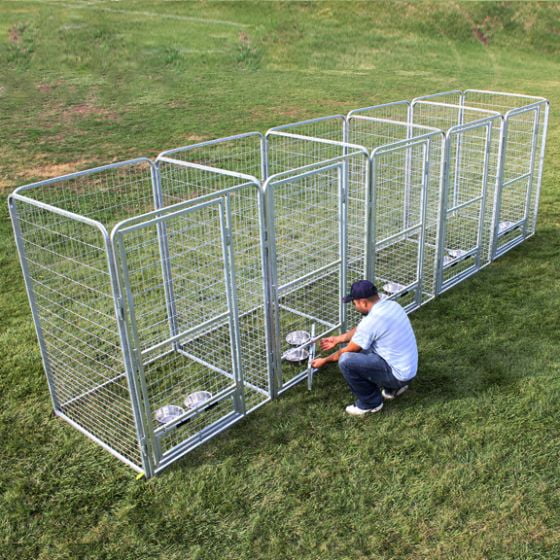 Professional X5 K9 Kennel Store 4' X 8' Dog Kennel-Runs Full Stalls