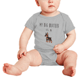 thumbnail image 2 of My Big Brother Is A Miniature Pinscher Dog Funny Baby Jumpsuit Boy Girl Unisex, 2 of 5