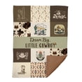 thumbnail image 1 of Manta para bebé Locobird Western Cowboy Minky 76x102 cm, 1 of 7