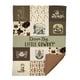 thumbnail image 1 of Manta para bebé Locobird Western Cowboy Minky 76x102 cm, 1 of 7