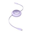 thumbnail image 1 of Cable USB C Baseus de 100 W y 2 m de carga rápida retráctil, 1 of 7