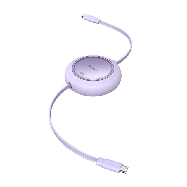 Cable USB C Baseus de 100 W y 2 m de carga rápida retráctil