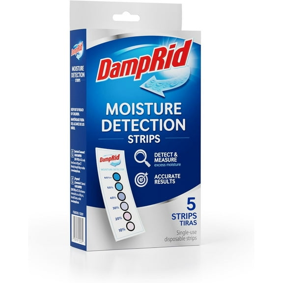 Moisture Detection Strips, 5-Pack, Single-Use Humidity Indicators