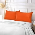 thumbnail image 6 of Coolnut Pure Plain Orange Zipped Velvet Pillowcases 20x40 in, Soft and Cozy Decor Giftsative Plush Pillow Case with Hidden Zipper for Bedroom, Sofa, Couch449, 6 of 7
