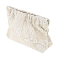 thumbnail image 1 of Bolsas de cosméticos de cierre a presión de bordado grande para mujeres de Unique Bargains de 1 pieza para actividades al aire libre en lienzo beige, 1 of 3