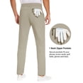 thumbnail image 6 of SPECIAL MAGIC Men’s Stretch Golf Pants Slim Fit Lightweight Hiking, Casual & Dress Tapered Pants with Zipper Pockets, 6 of 7