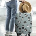 thumbnail image 2 of Black Corgi Luggage Cover Fashion Suitcase Cover Baggage Covers Fit 25-28 Inch Luggage (Go Travel), 2 of 5