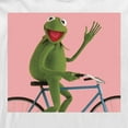 thumbnail image 2 of Men's The Muppets Kermit Bike Wave Long Sleeve Shirt White Medium, 2 of 4