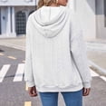 thumbnail image 4 of Diufon Hoodies Drawstring for Women Fall Solid Color Casual Sweatshirt Long Sleeve Blouses, 4 of 7