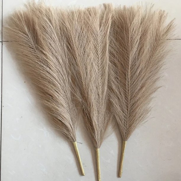Hierba de imitación de Pampas para decoración de boda, accesorios de dormitorio, guía de boda, foto de fondo, 45cm