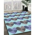 thumbnail image 3 of Ahgly Company Machine Washable Indoor Rectangle Transitional Very Peri Purple Area Rugs, 2' x 3', 3 of 7