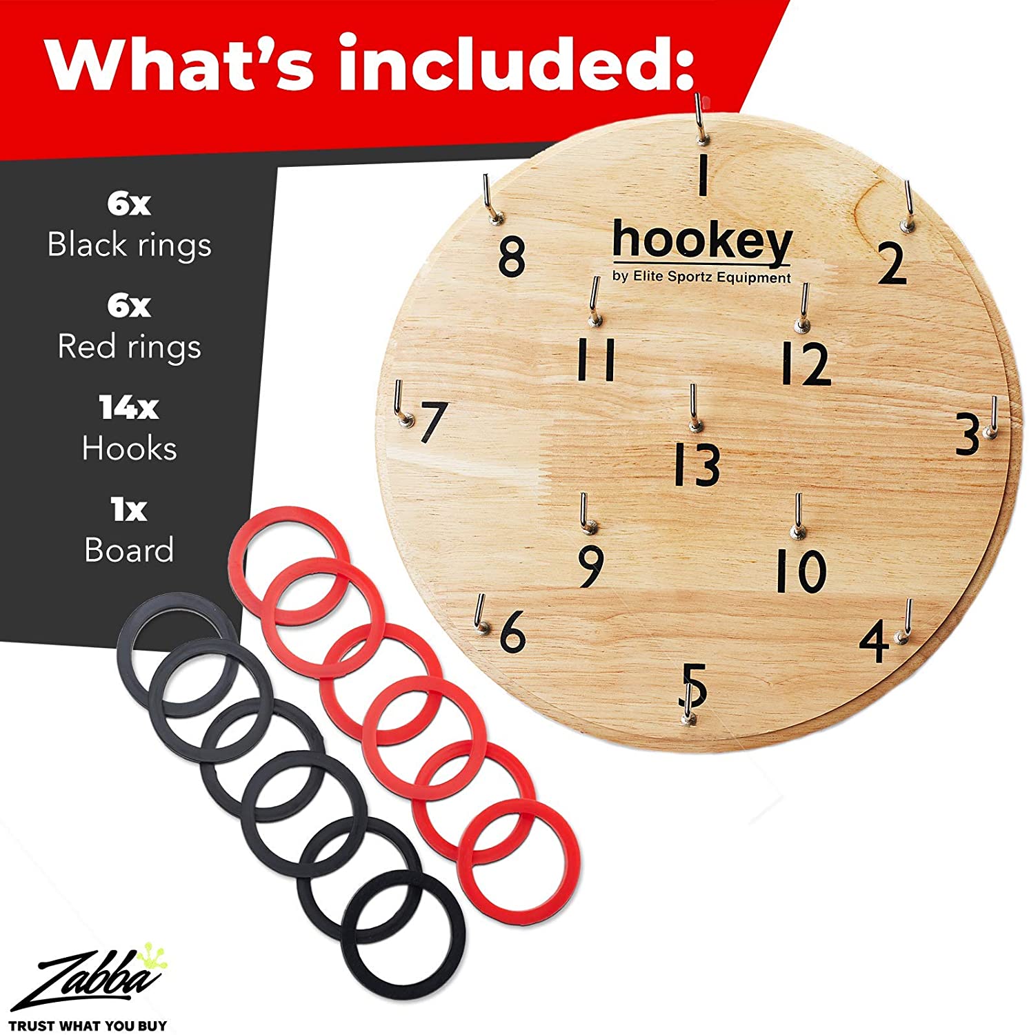Elite Sportz Gifts for Men, Teens and Safe Games for Kids - Our Beautifully Finished Hookey Games Make Great for All. Easy Set-Up, Simply Hang and Play - image 4 of 9