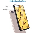 thumbnail image 4 of Butterfly Case for iPhone Xs max，Yellow Anti-Fall Soft TPU&Aluminum Hard Back Protection Shockproof Flexible Girls and Man Cases Cover for iPhone Xs max, 4 of 6
