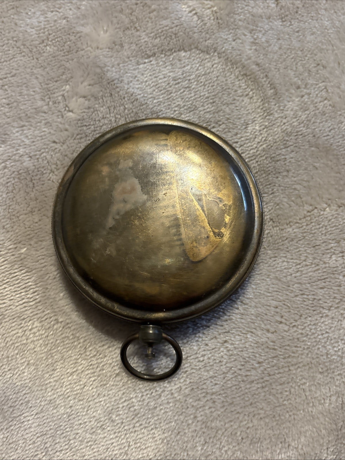 Solid Brass Push Button Pocket Compass Stanley London 1917 Ship, Reproduction