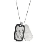 GANGSTA Nicolas Brown Military Card Cosplay Necklace with Chain A/O Dog Tag