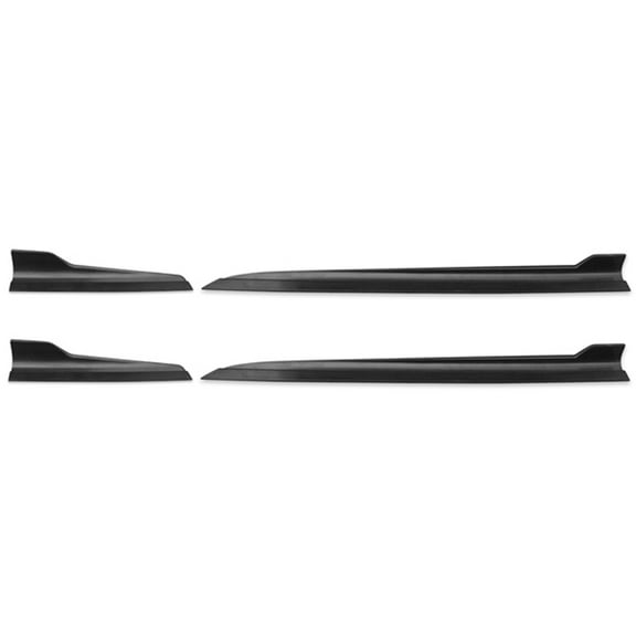 Ikon Motorsports Universal Compatible with IKON Style Side Skirts Rocker Panels 4PCS - Propylene PP