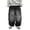 Grey, variant on CAIXIA Teen Boys Jeans Wide Leg Stretch Denim Pants Oversized Husky School Trousers Elastic Waistband Hip Hop Vintage Washed Jeans Kids