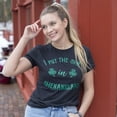 thumbnail image 4 of Womens I Put The She In Shenanigans T Shirt Funny Saint Patricks Day St Patty Womens Graphic Tees, 4 of 9
